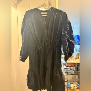 ASTR Black Cinched Waist Shirtdress Size XS